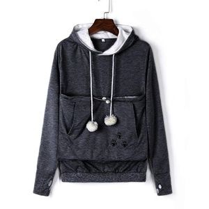 2 for $10 BUNDLE - Cat pouch animal hoodie - small